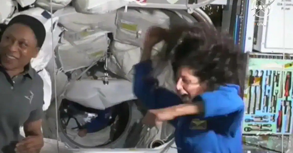 Watch: Indian-Origin Astronaut Sunita Williams Dances On Her Arrival At Space Station