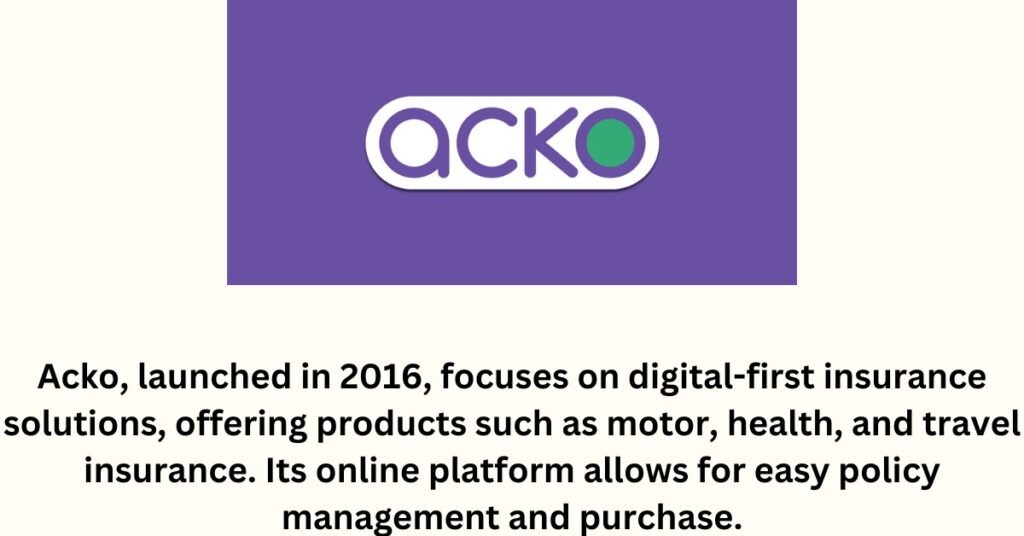 acko-the top 10 InsurTech startups in India