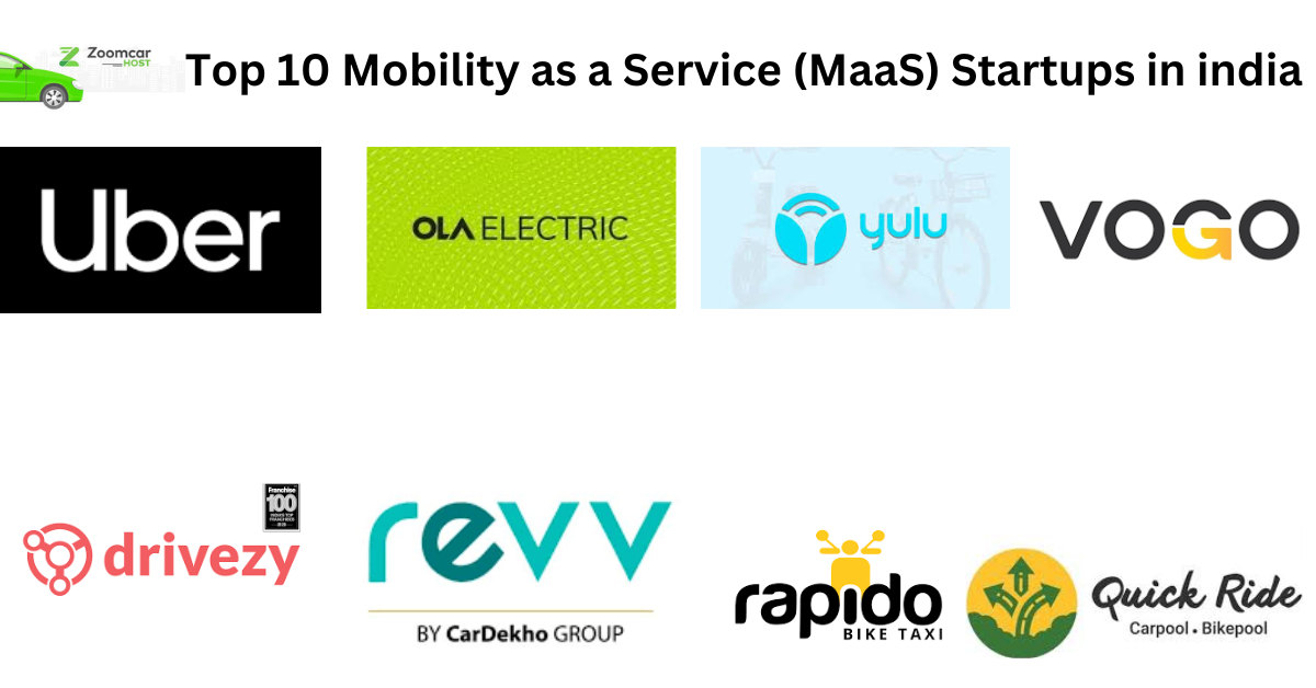 Top 10 Mobility as a Service (MaaS) Startups in india
