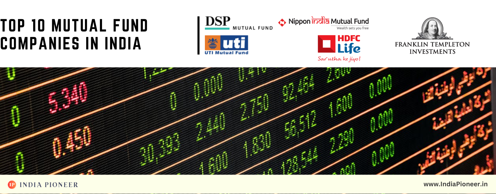 Top 10 Mutual Fund Companies in India