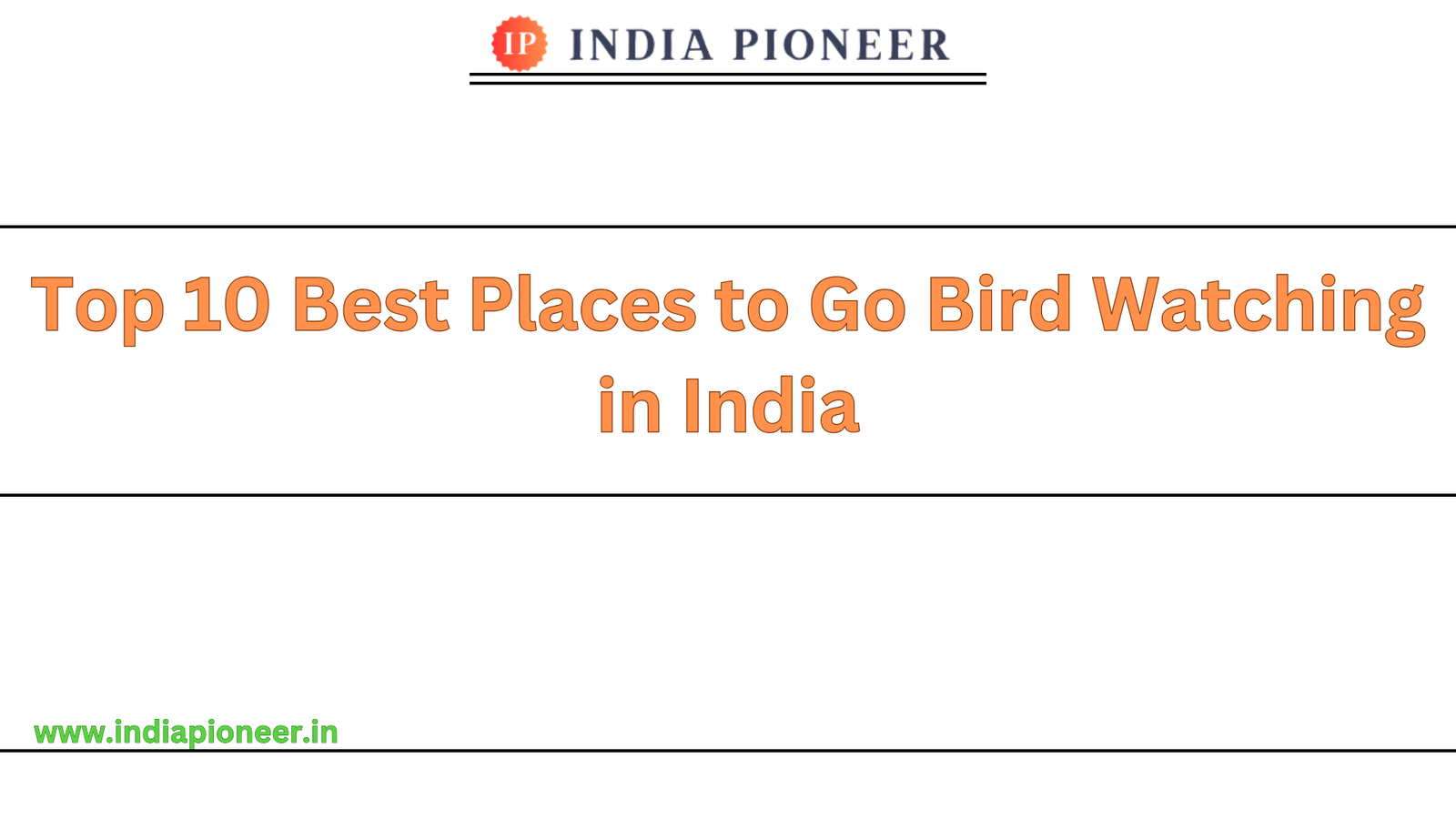 Top 10 Best Places to Go Bird Watching in India