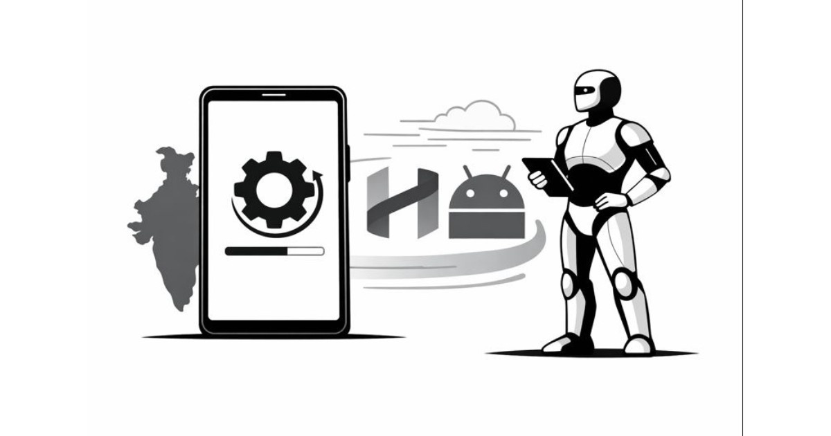 Xiaomi HyperOS update rollout illustration.