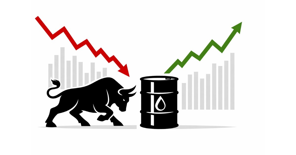 Stock Market Today showing Sensex and Nifty reacting to oil price volatility