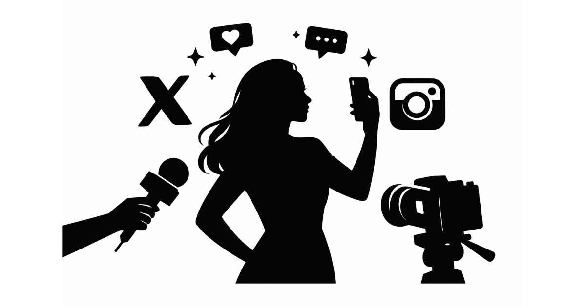 Celebrity Social Media Trends showing viral Instagram and X moments