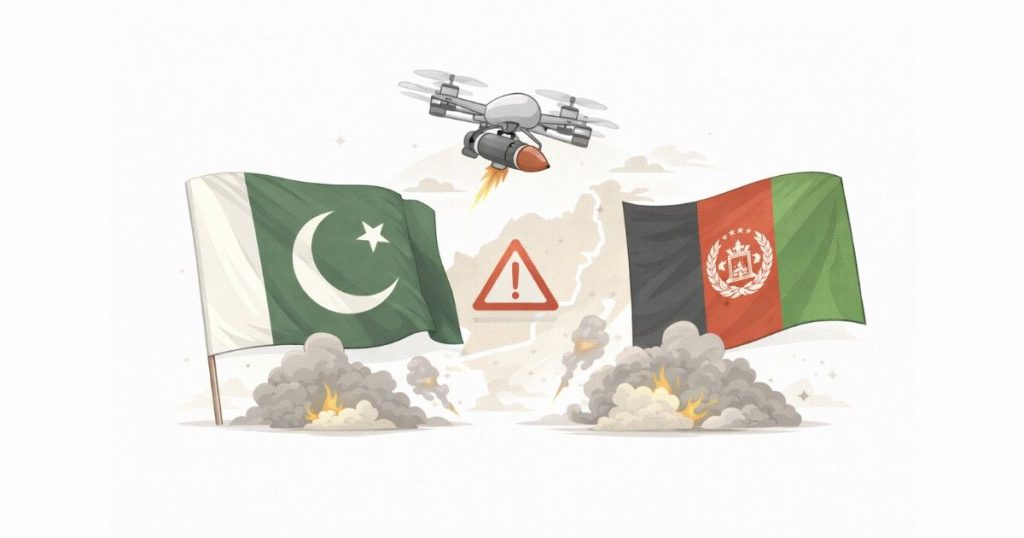 Pakistan-Afghanistan conflict after Taliban drone response to Pakistan airstrikes