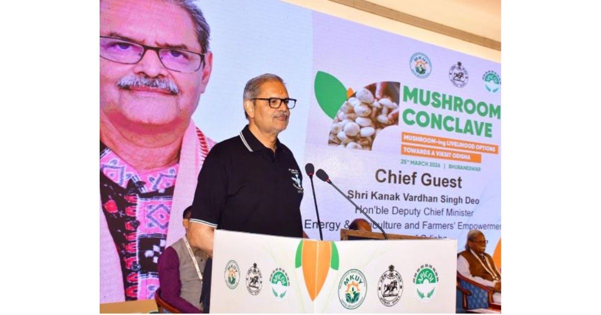Officials and farmers attend Mushroom Conclave 2026 in Bhubaneswar focusing on mushroom cultivation and livelihood opportunities in Odisha