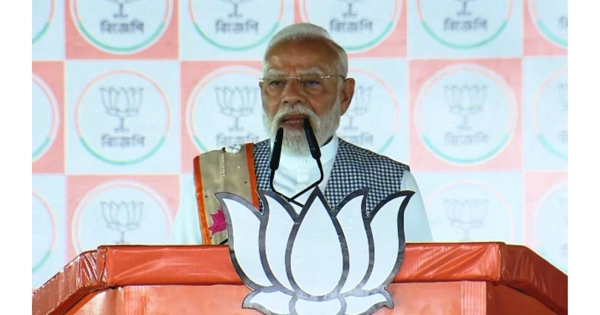 PM Modi addressing rally in Barrackpore West Bengal