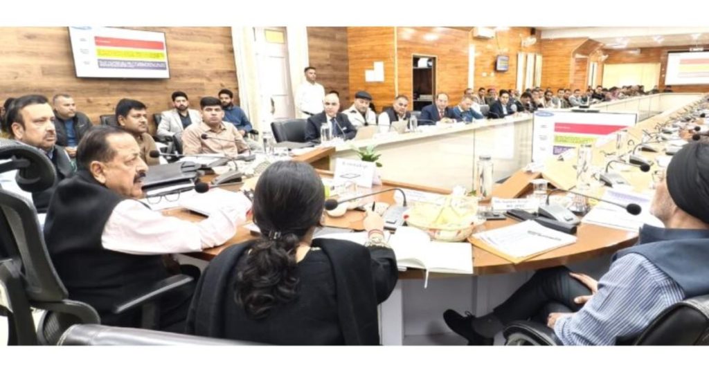 Jitendra Singh reviewing development projects in Kishtwar including earthquake observatory and airport proposal