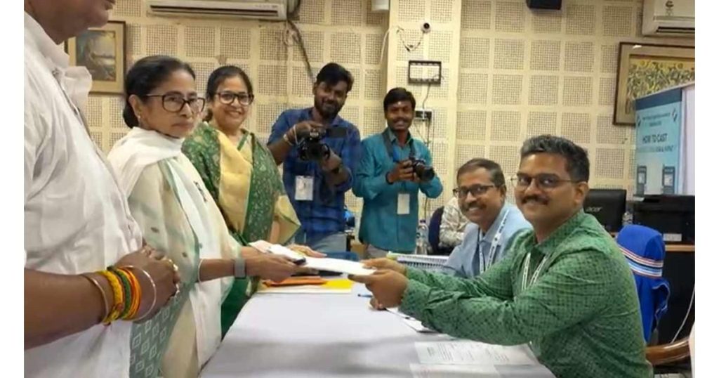 Mamata Banerjee files nomination from Bhabanipur with massive roadshow in Kolkata