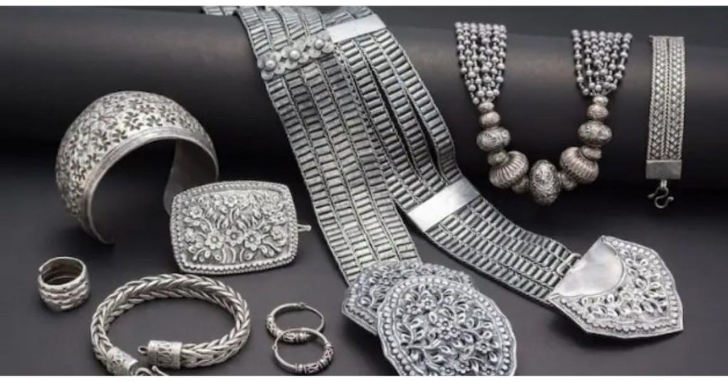 Silver bars stacked with rising price chart showing surge in Indian bullion market