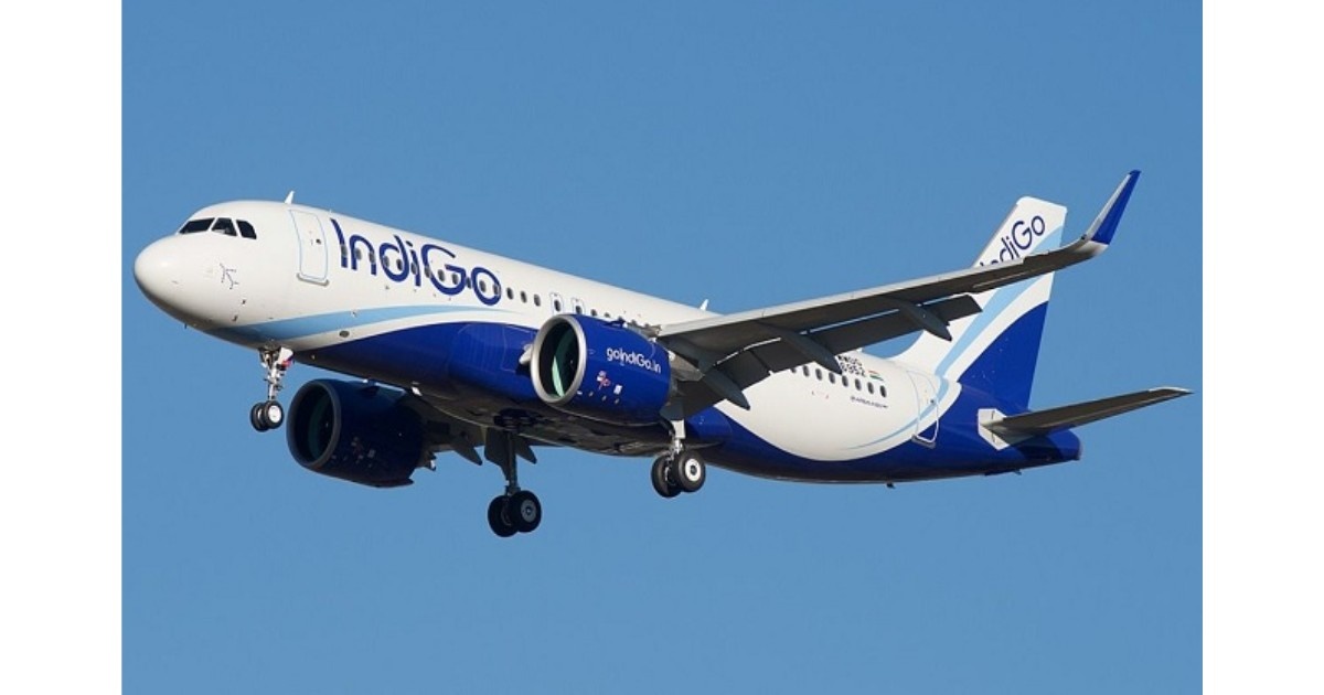 IndiGo aircraft with summer sale discount banner for 2026 travel bookings
