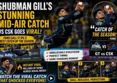 Shubman Gill’s Stunning Mid-Air Catch vs CSK Goes Viral, Fans Call It IPL’s Best Catch of the Season