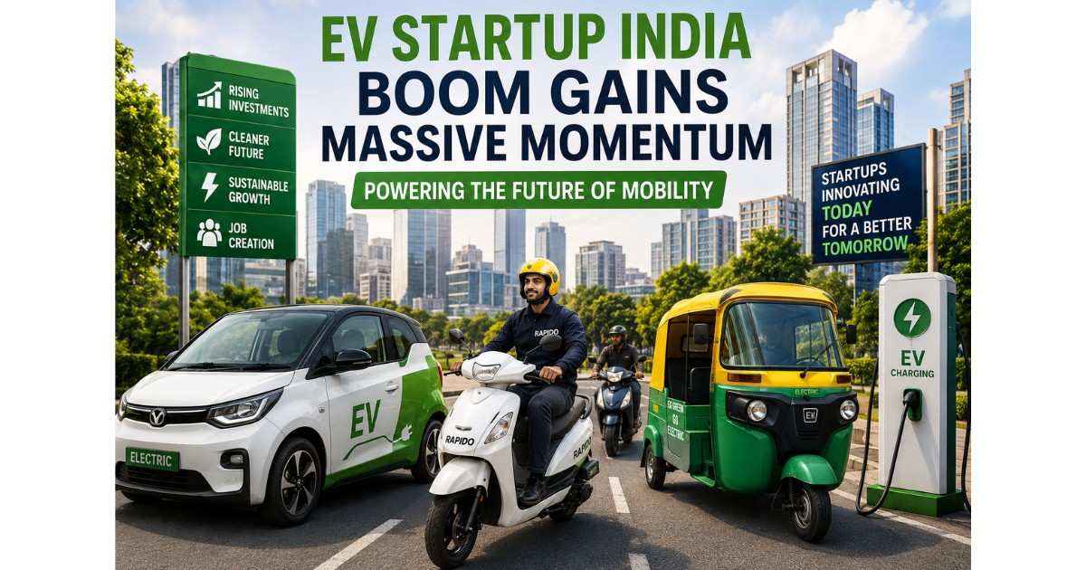 Electric bikes and mobility startup vehicles during EV startup India funding boom