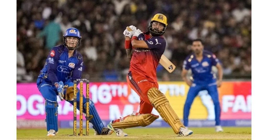 RCB players celebrating dramatic last-ball win against Mumbai Indians in IPL 2026