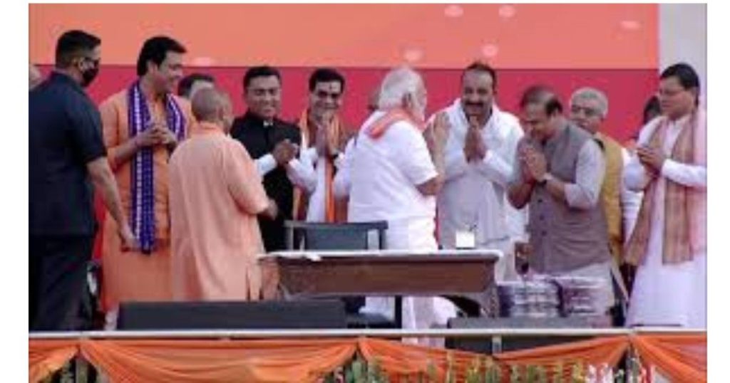 Yogi Adityanath attends Himanta Biswa Sarma swearing-in ceremony in Guwahati